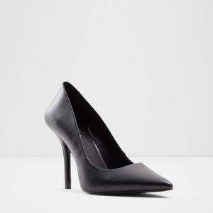 Aldo Classic Black Leather Pumps